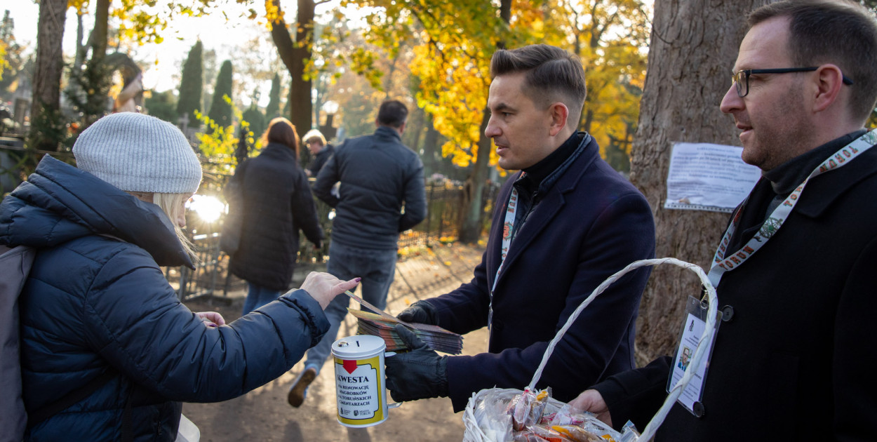 Kwesta na cmentarzu  Ś. Jerzego