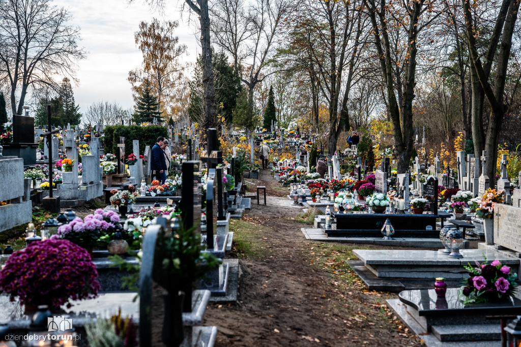 1 listopada na cmentarzu przy Poznańskiej