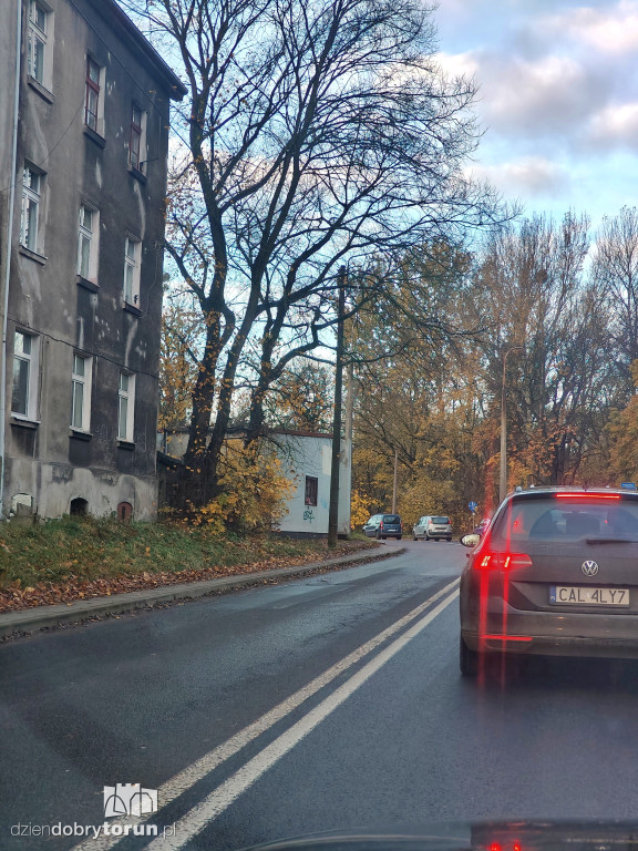 Korki na lewobrzeżu w Toruniu