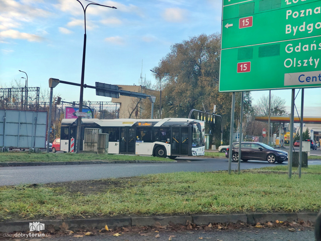 Korki na lewobrzeżu w Toruniu