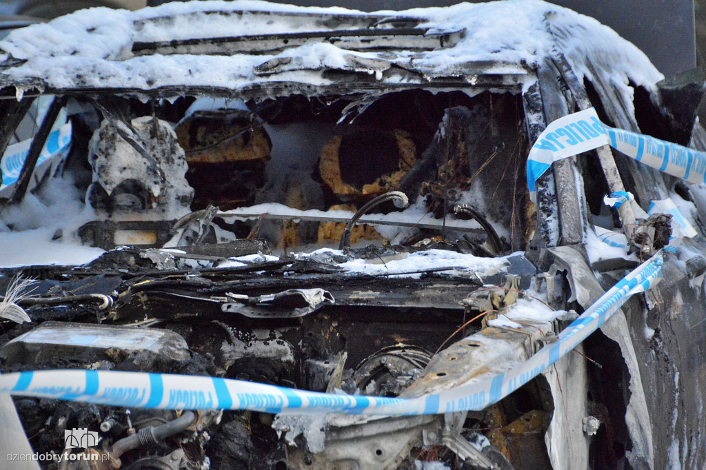 Pożar na ul. Chrobrego w Toruniu