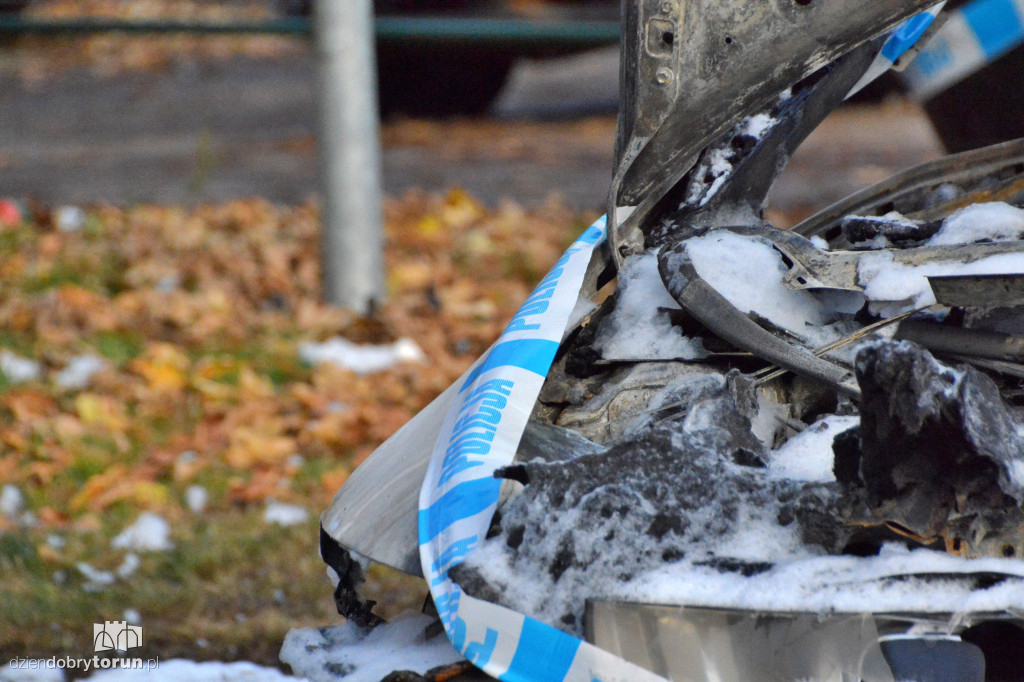 Pożar na ul. Chrobrego w Toruniu