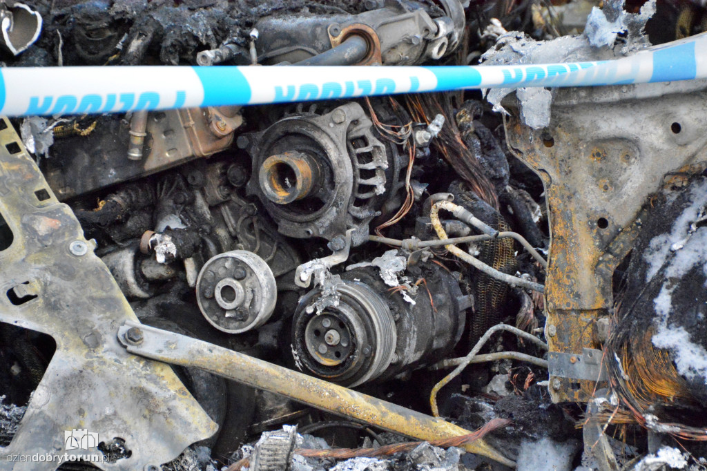 Pożar na ul. Chrobrego w Toruniu