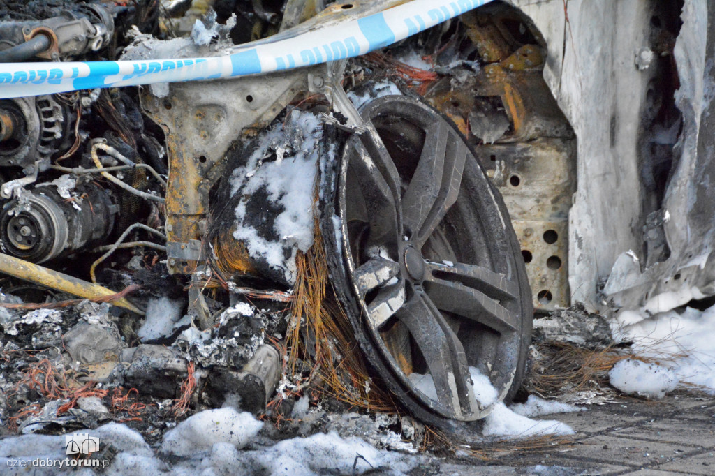Pożar na ul. Chrobrego w Toruniu