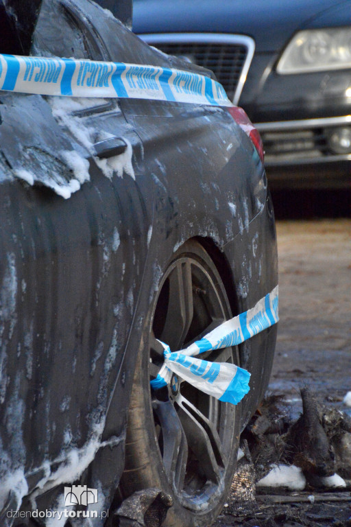 Pożar na ul. Chrobrego w Toruniu