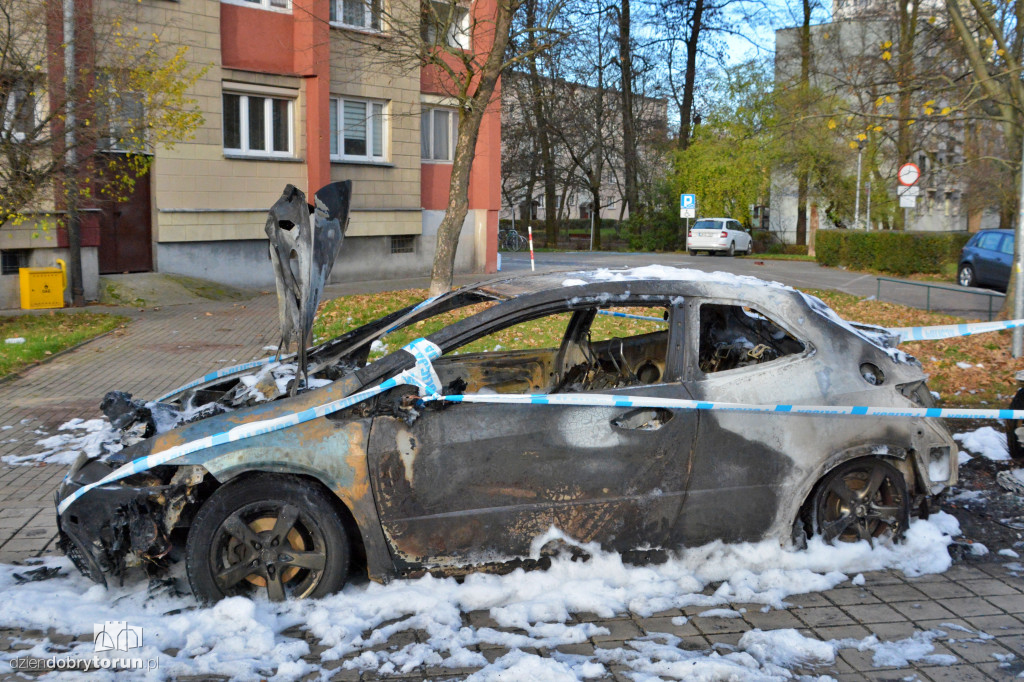 Pożar na ul. Chrobrego w Toruniu
