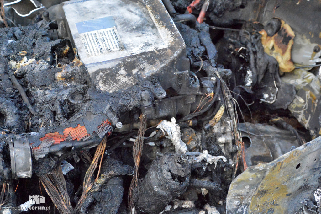 Pożar na ul. Chrobrego w Toruniu