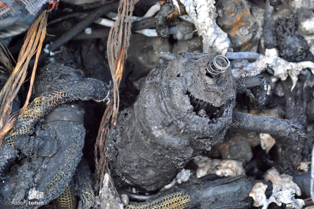 Pożar na ul. Chrobrego w Toruniu