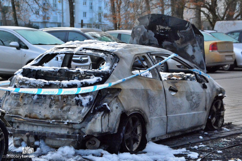 Pożar na ul. Chrobrego w Toruniu