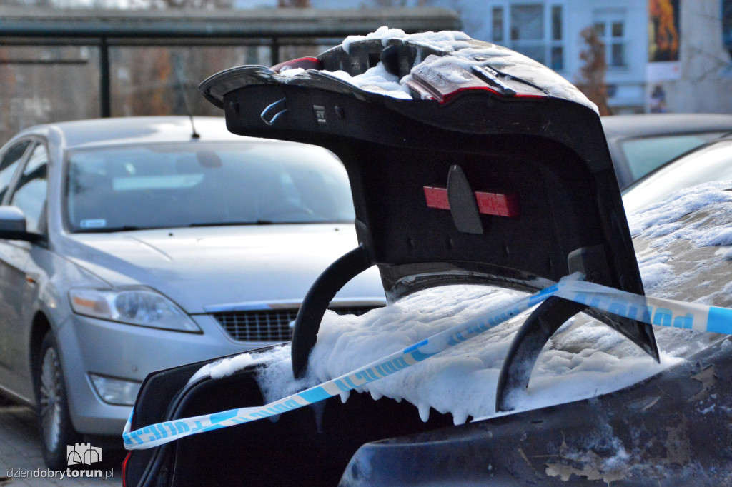 Pożar na ul. Chrobrego w Toruniu