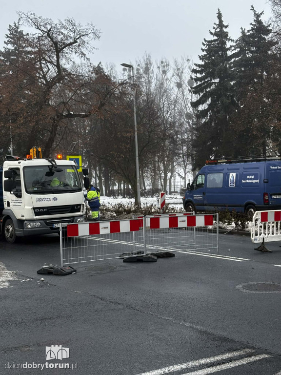 Naprawa wodociągu na Poznańskiej