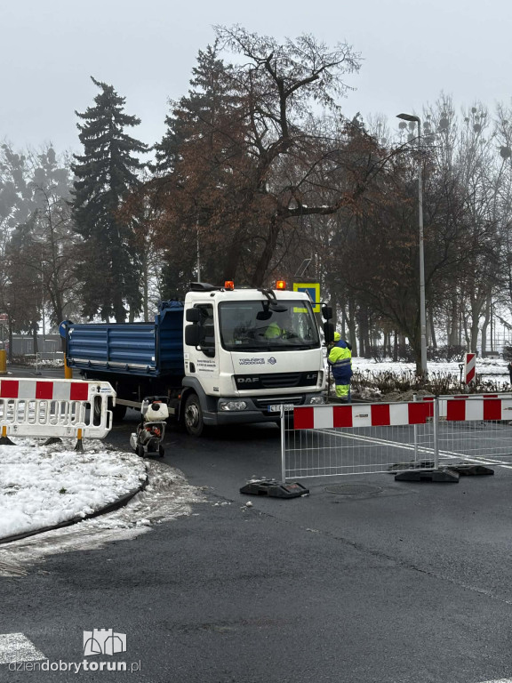 Naprawa wodociągu na Poznańskiej