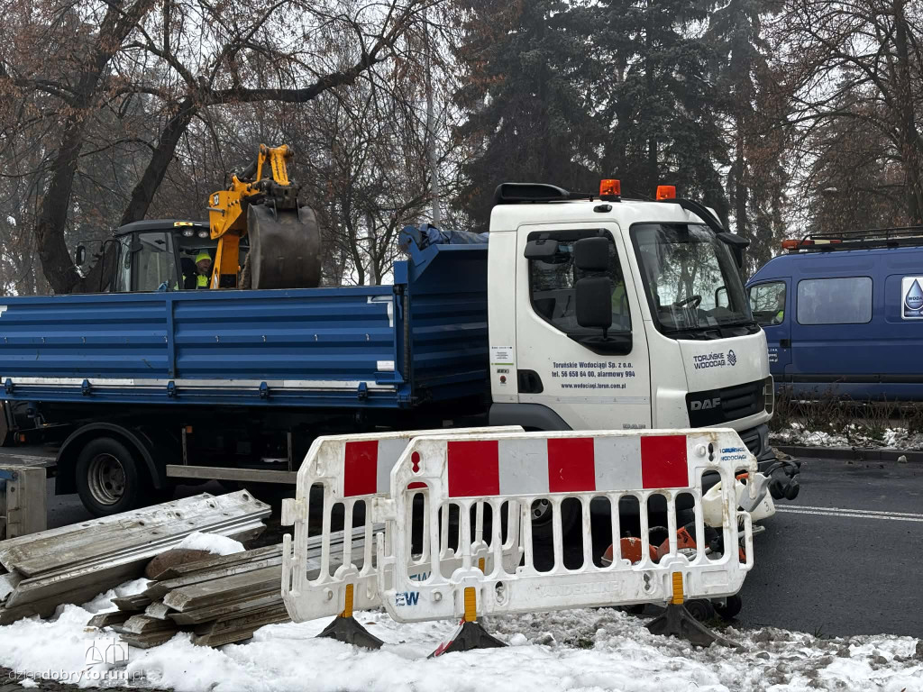 Naprawa wodociągu na Poznańskiej