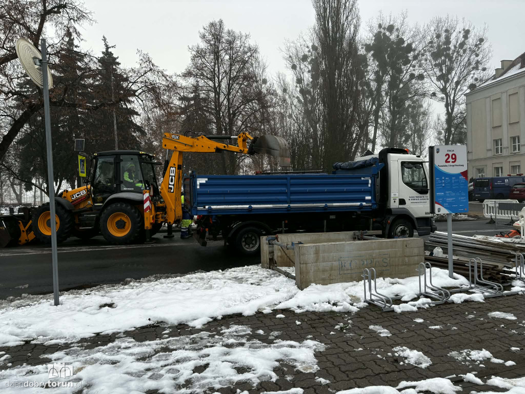 Naprawa wodociągu na Poznańskiej
