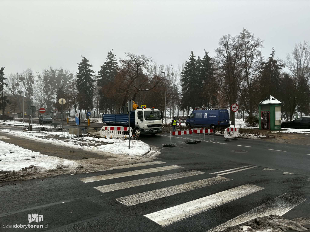 Naprawa wodociągu na Poznańskiej