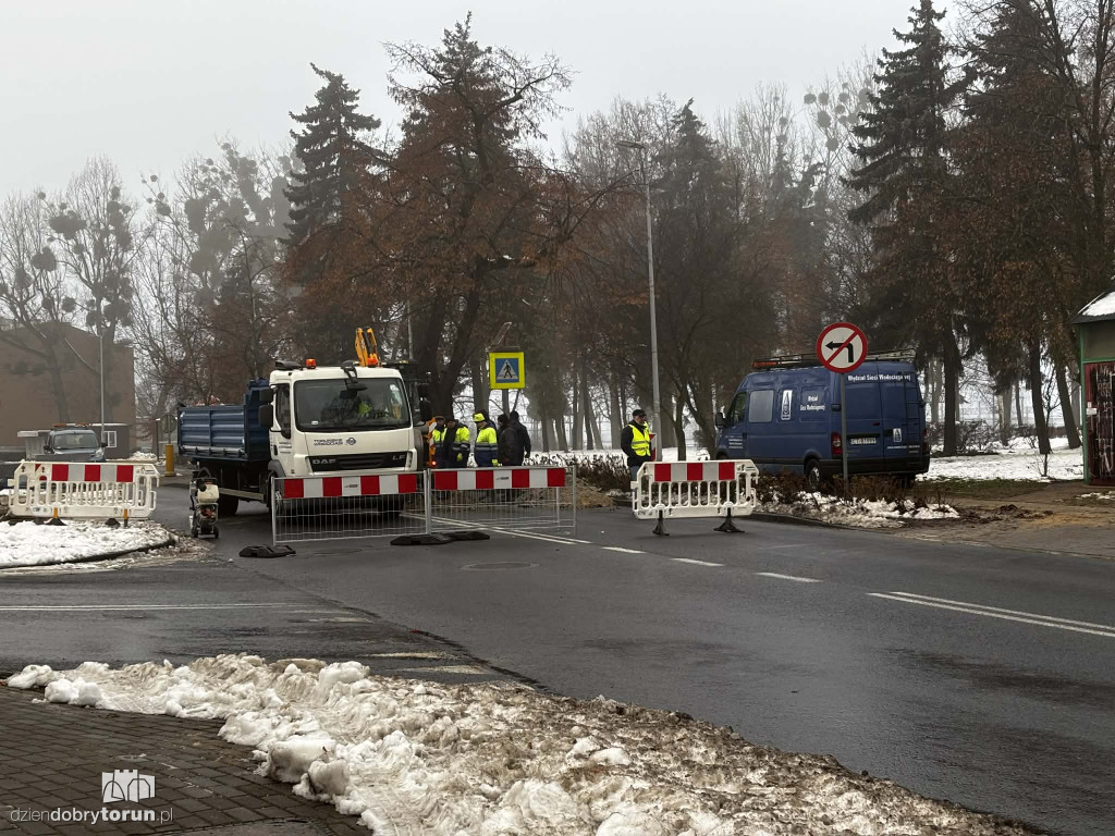 Naprawa wodociągu na Poznańskiej