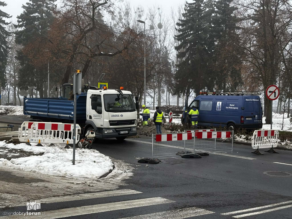Naprawa wodociągu na Poznańskiej
