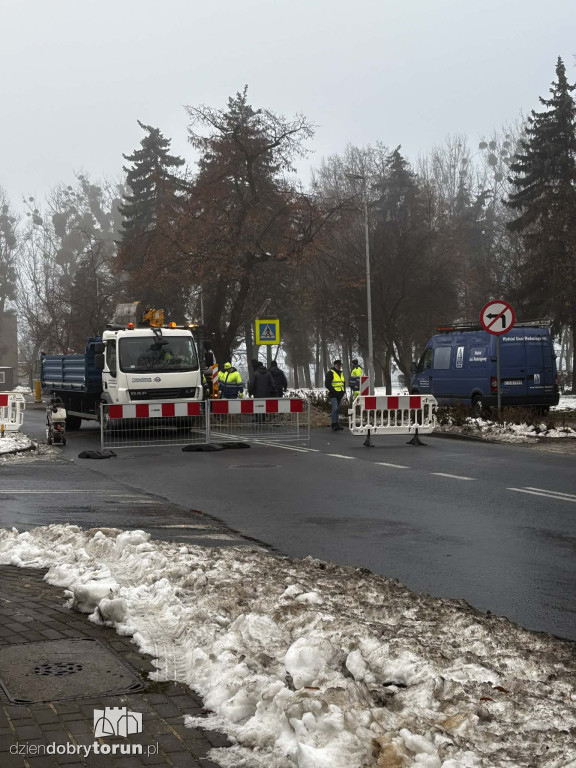 Naprawa wodociągu na Poznańskiej