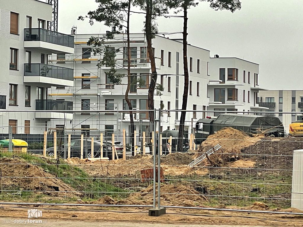 Saperzy na osiedlu JAR w Toruniu