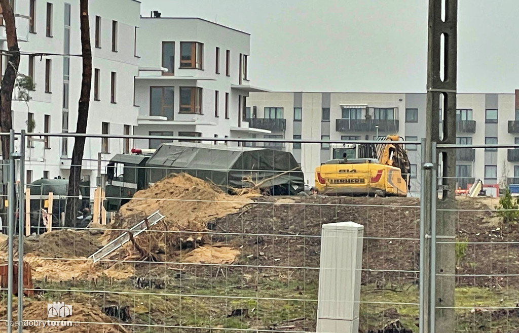 Saperzy na osiedlu JAR w Toruniu