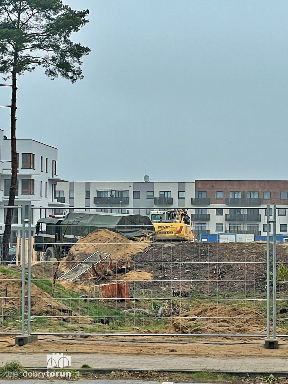 Saperzy na osiedlu JAR w Toruniu