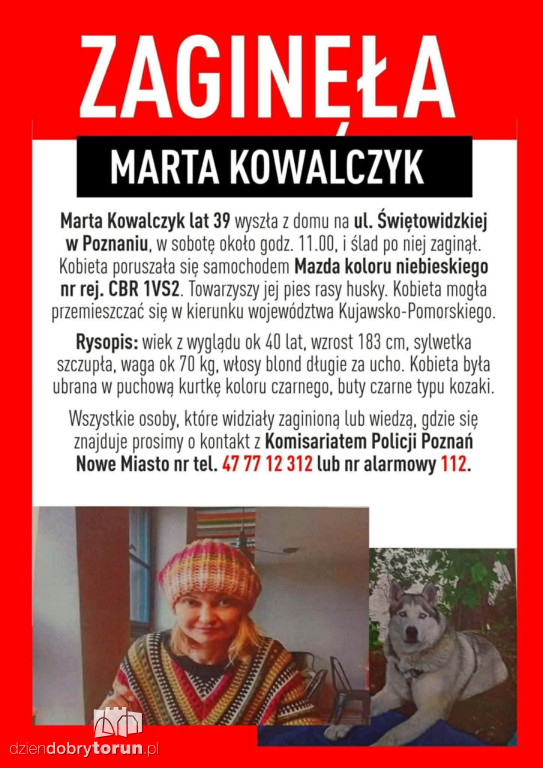 Poszukiwania 39-letniej kobiety