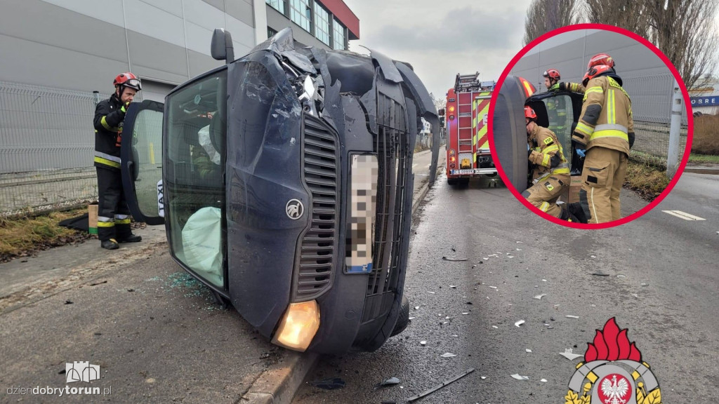 Wypadek na Dworcowej w Toruniu