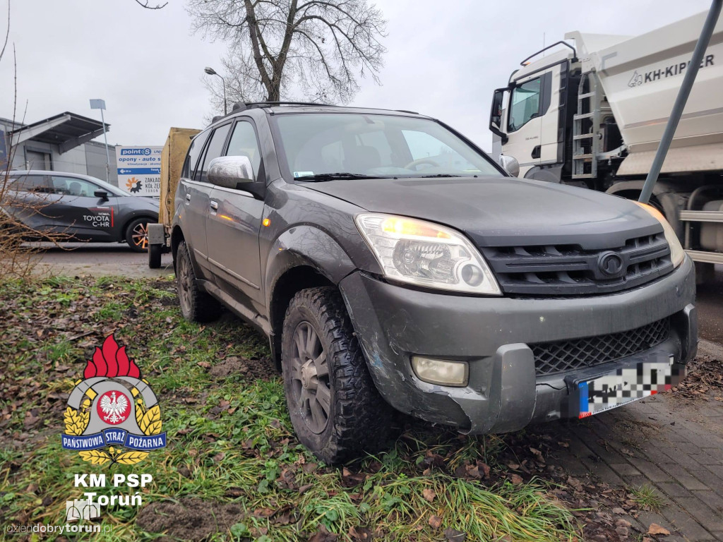 Wypadek na Dworcowej w Toruniu