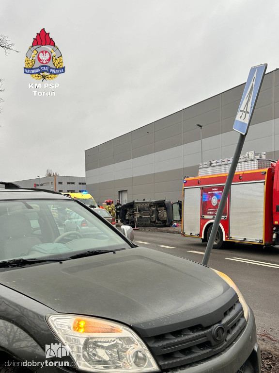 Wypadek na Dworcowej w Toruniu