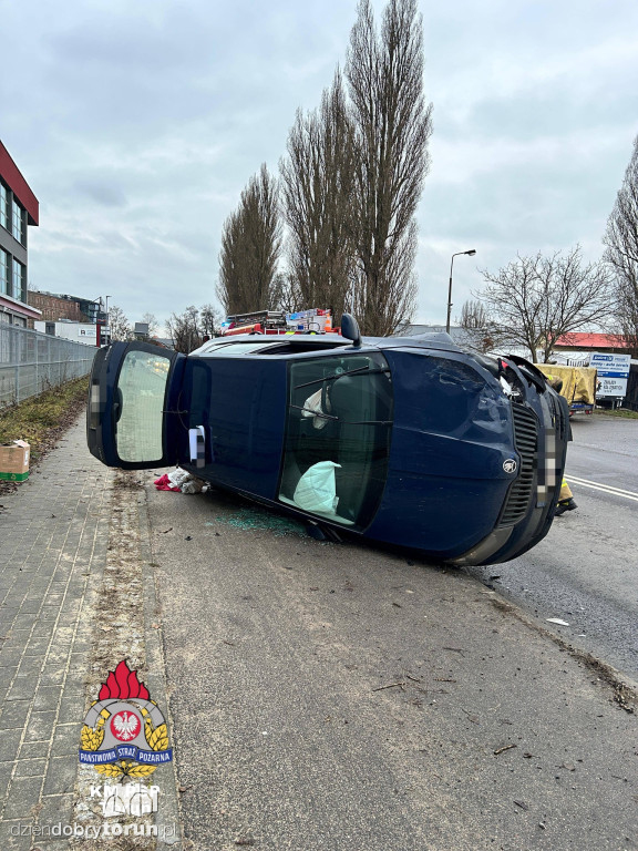 Wypadek na Dworcowej w Toruniu