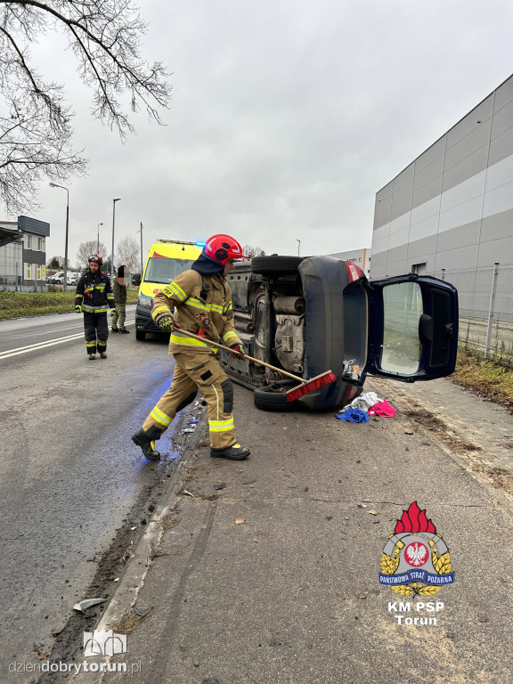 Wypadek na Dworcowej w Toruniu