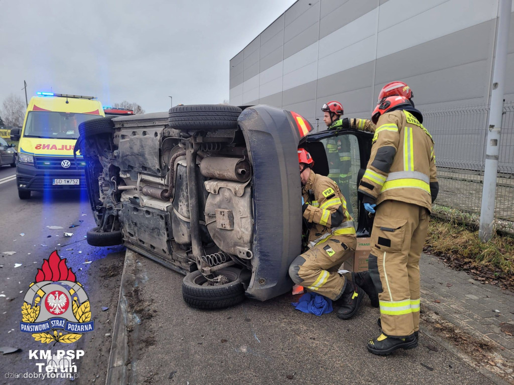Wypadek na Dworcowej w Toruniu