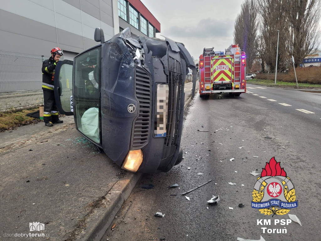 Wypadek na Dworcowej w Toruniu