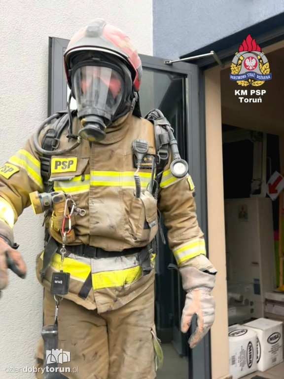 Pożar na Żółkiewskiego w Toruniu