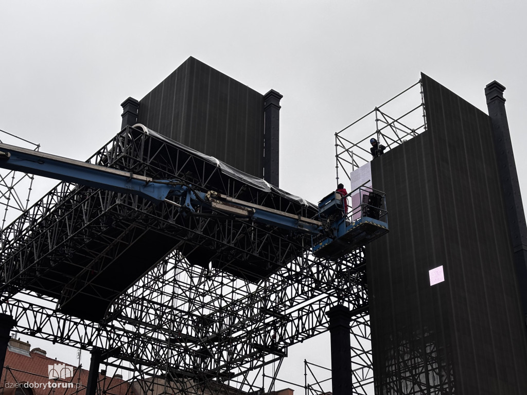 Sylwestrowa scena już prawie gotowa!