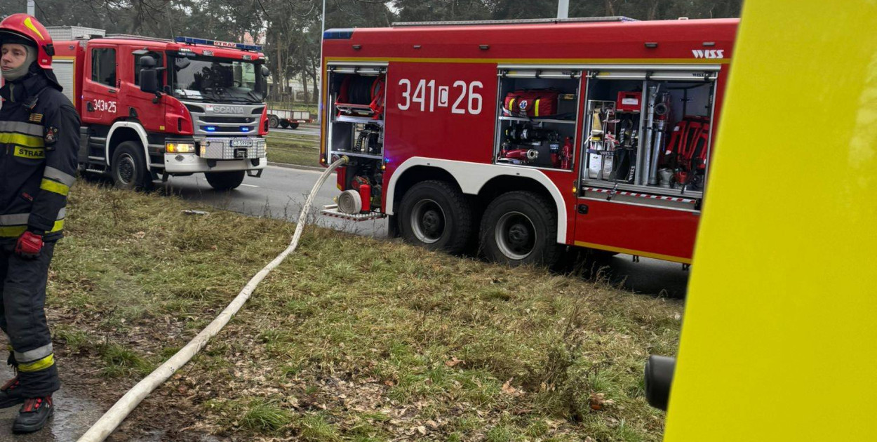 Pożar przy Kraszewskiego