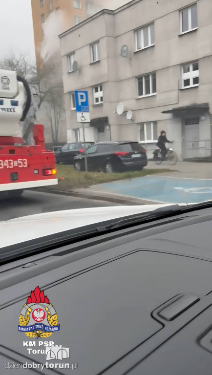 Pożar przy Kraszewskiego