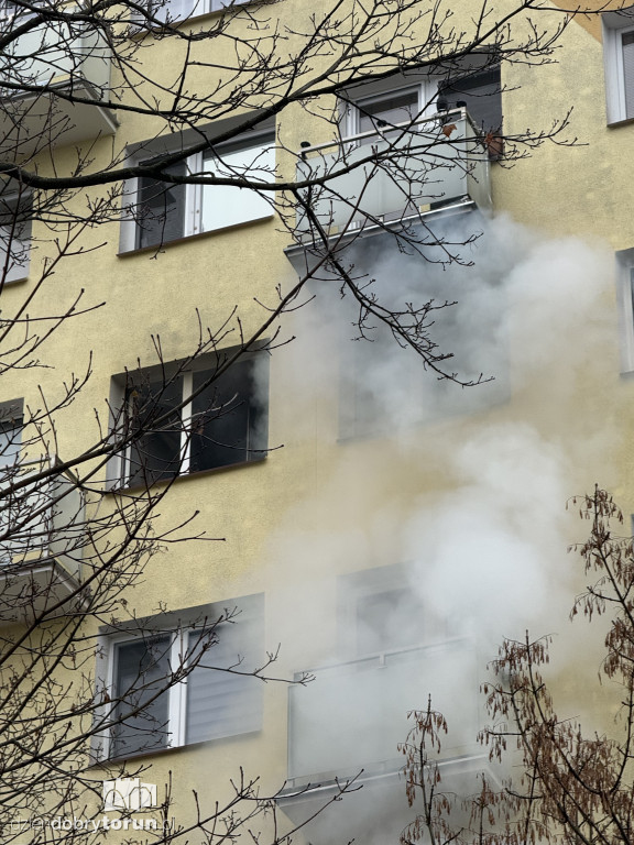 Pożar przy Kraszewskiego