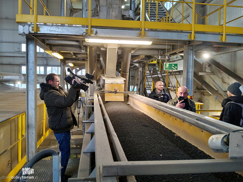 Konferencja prasowa w oczyszczalni ścieków