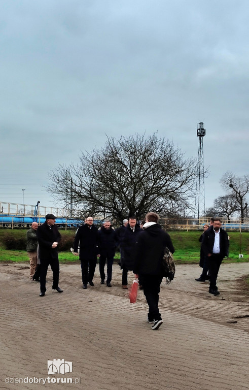 Konferencja prasowa w oczyszczalni ścieków