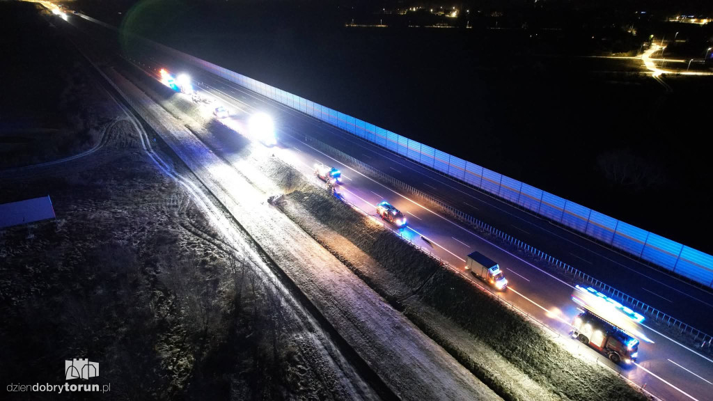 Groźny wypadek na autostradzie A1