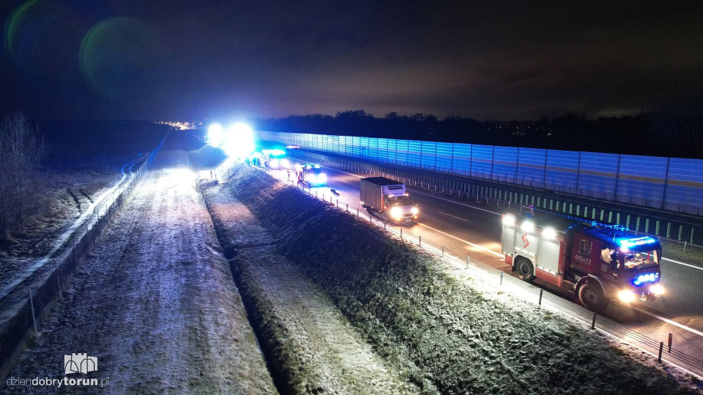 Groźny wypadek na autostradzie A1