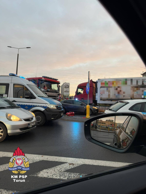 Ciężarówka potrąciła przechodnia!