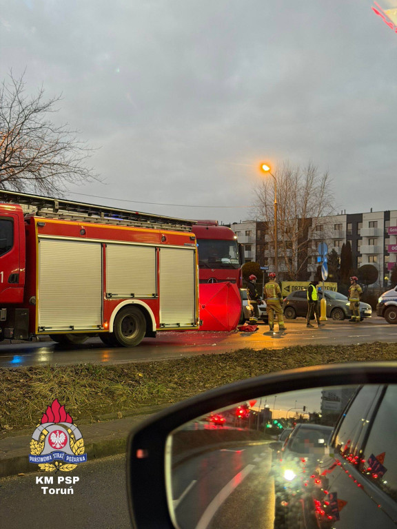 Ciężarówka potrąciła przechodnia!