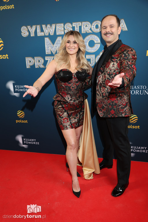 Gwiazdy na ściance Sylwestra z Polsatem