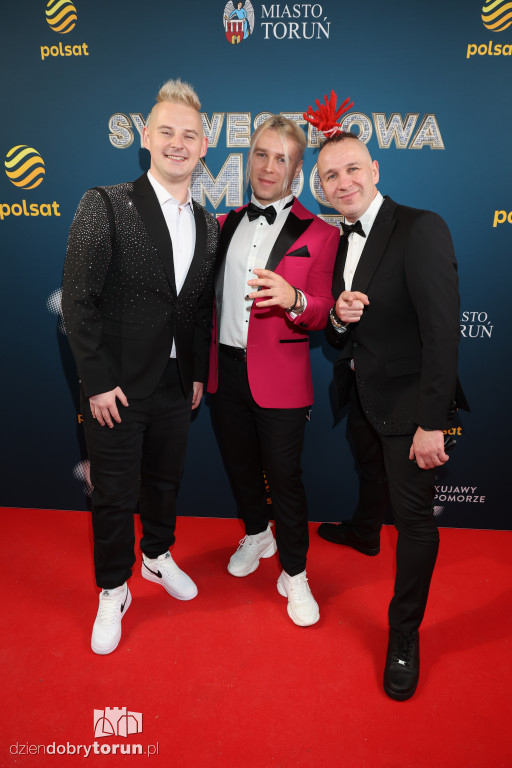 Gwiazdy na ściance Sylwestra z Polsatem