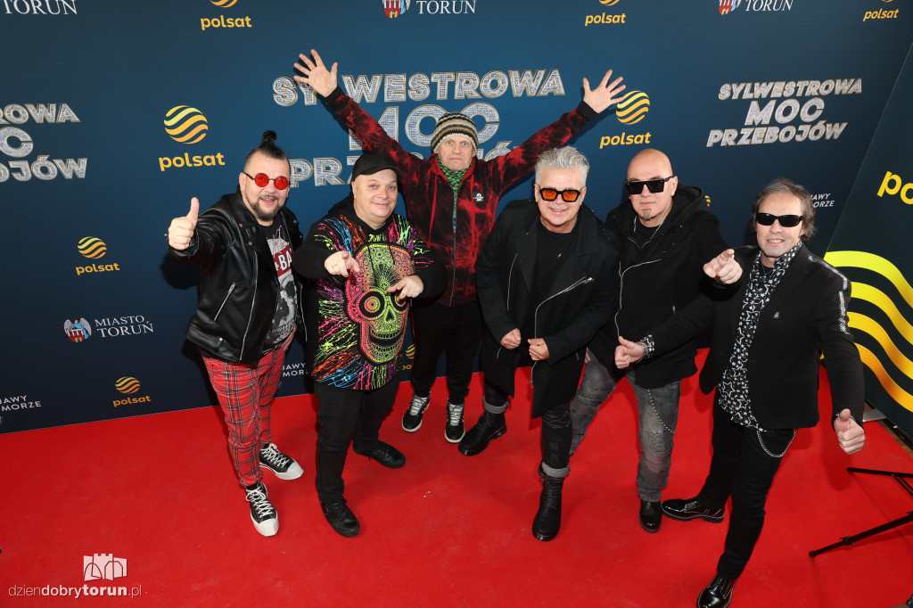 Gwiazdy na ściance Sylwestra z Polsatem