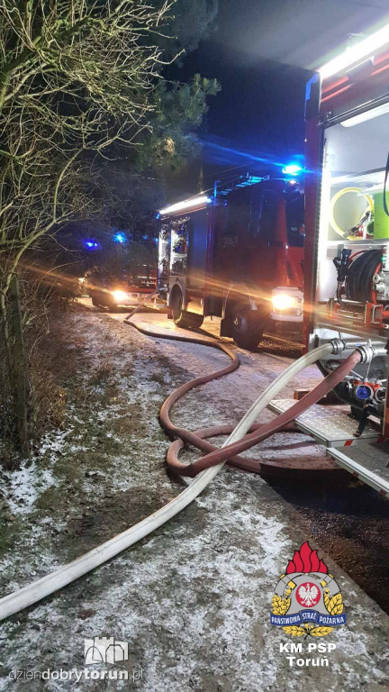 Pożar w powiecie toruńskim