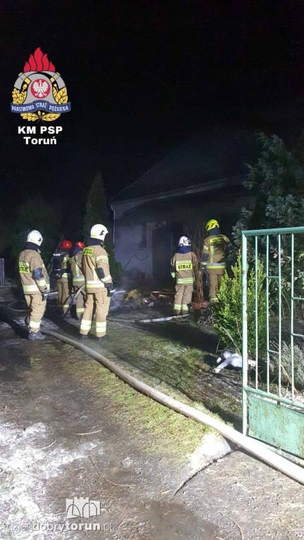 Pożar w powiecie toruńskim