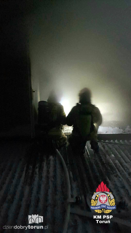 Pożar w powiecie toruńskim